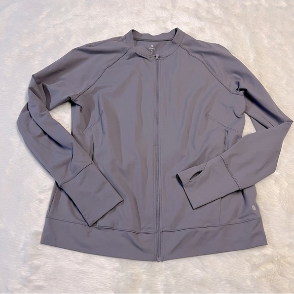 Apana‎ lightweight yoga zip front jacket in lavender - Picture 1 of 3